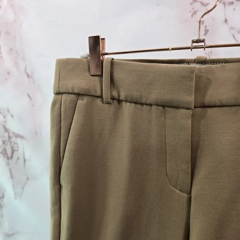 J Crew Pants Womens 4 Camel Tan Cameron High Rise Crop Straight 365 G8547